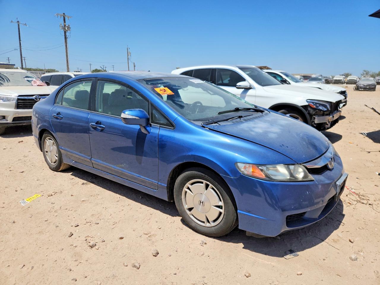 2011 Honda Civic Hybrid Blue vin: JHMFA3F26BS000303