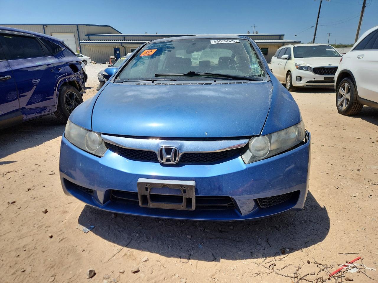 2011 Honda Civic Hybrid Blue vin: JHMFA3F26BS000303