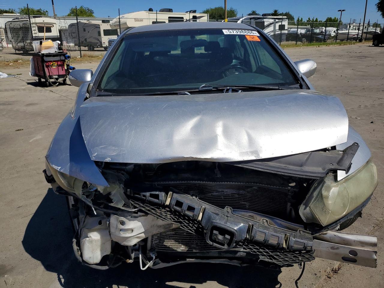 2010 Honda Civic Hybrid Silver vin: JHMFA3F27AS007498