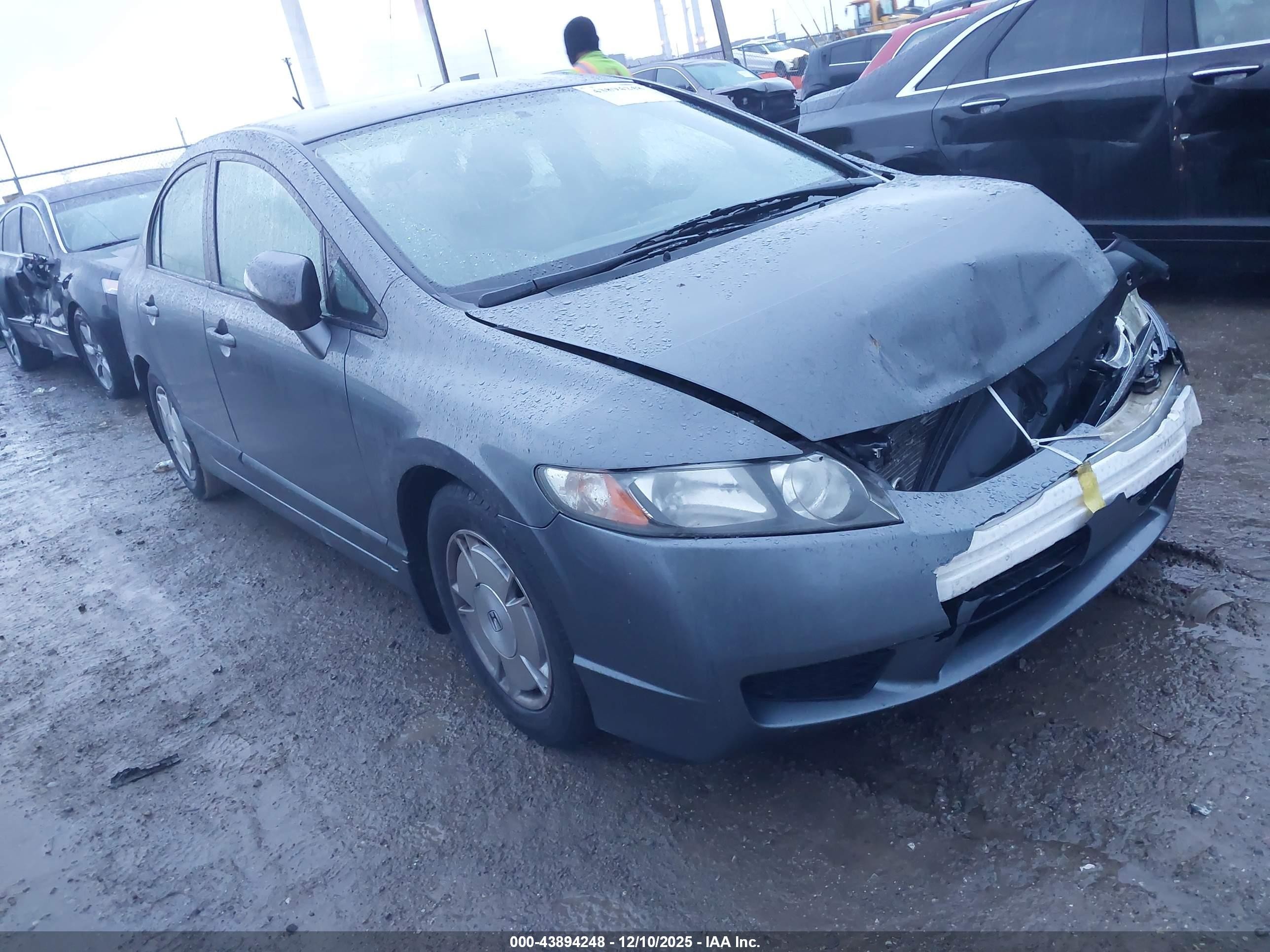 2011 Honda Civic Hybrid   Gray vin: JHMFA3F27BS000763