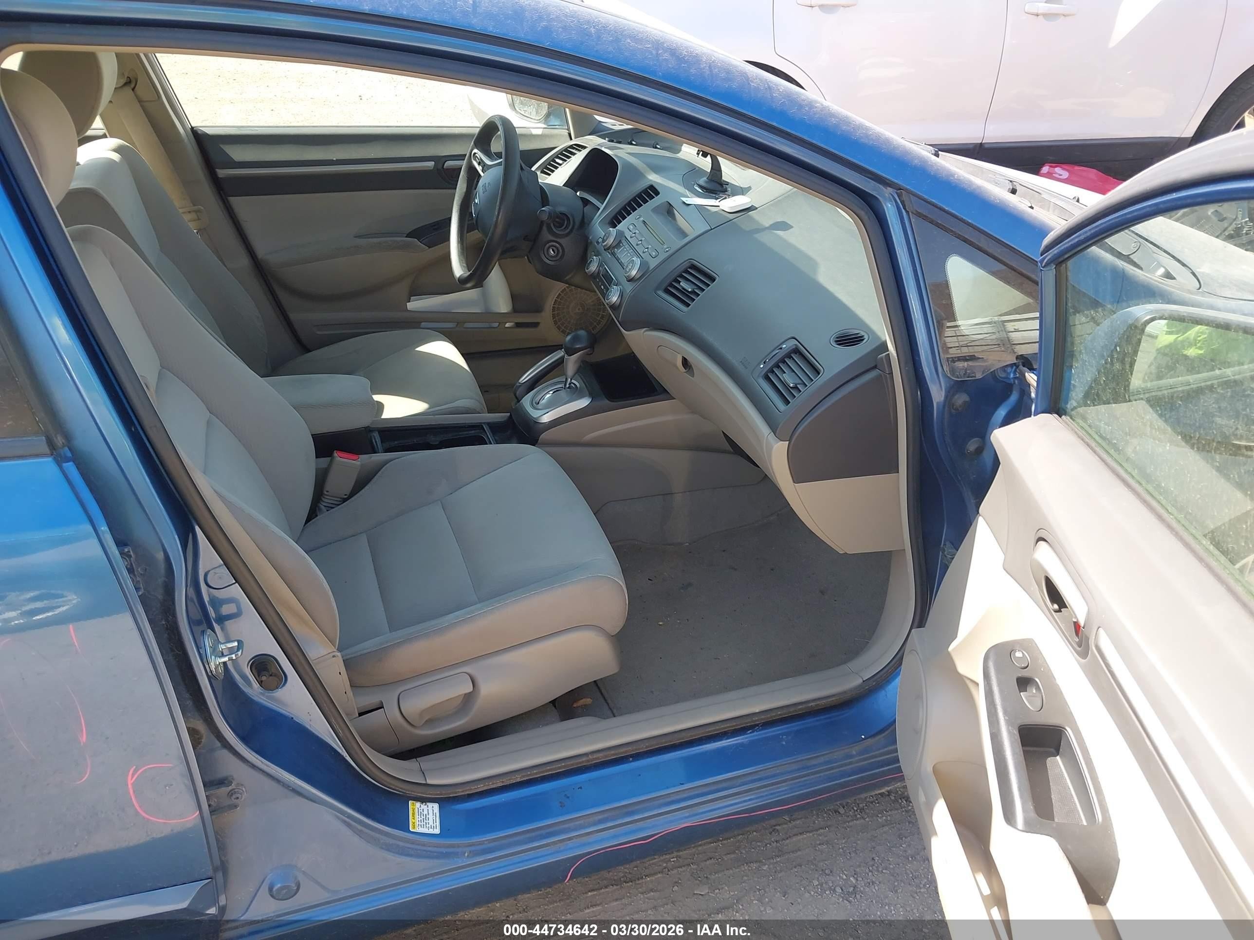 2011 Honda Civic Hybrid   Blue vin: JHMFA3F27BS001444