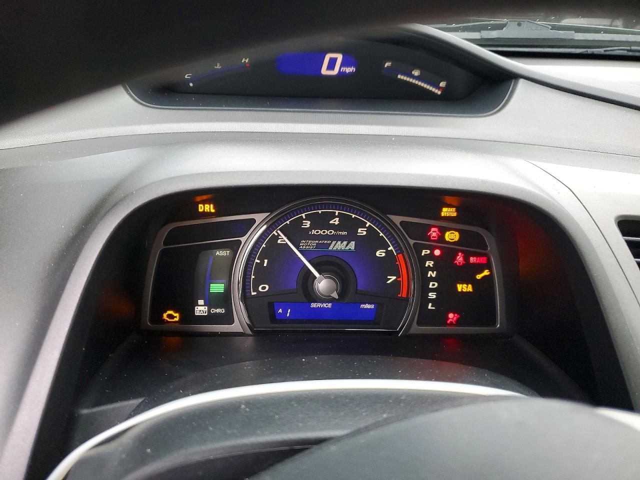 2010 Honda Civic Hybrid Gray vin: JHMFA3F28AS006098