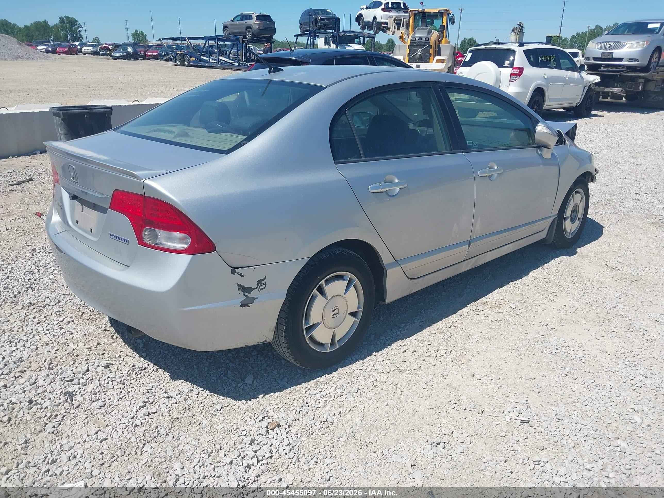 2010 Honda Civic Hybrid Silver vin: JHMFA3F28AS006392