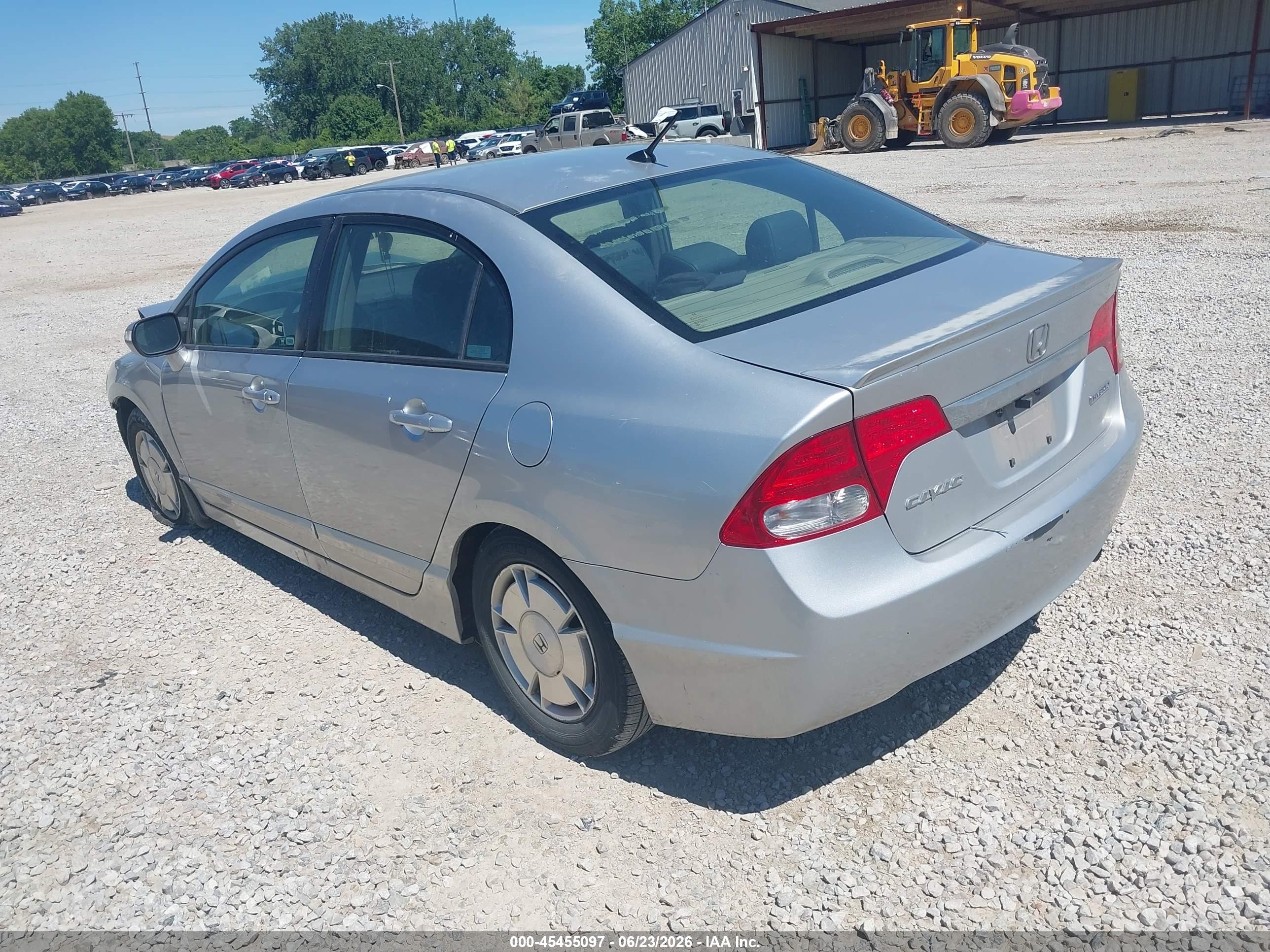2010 Honda Civic Hybrid Silver vin: JHMFA3F28AS006392