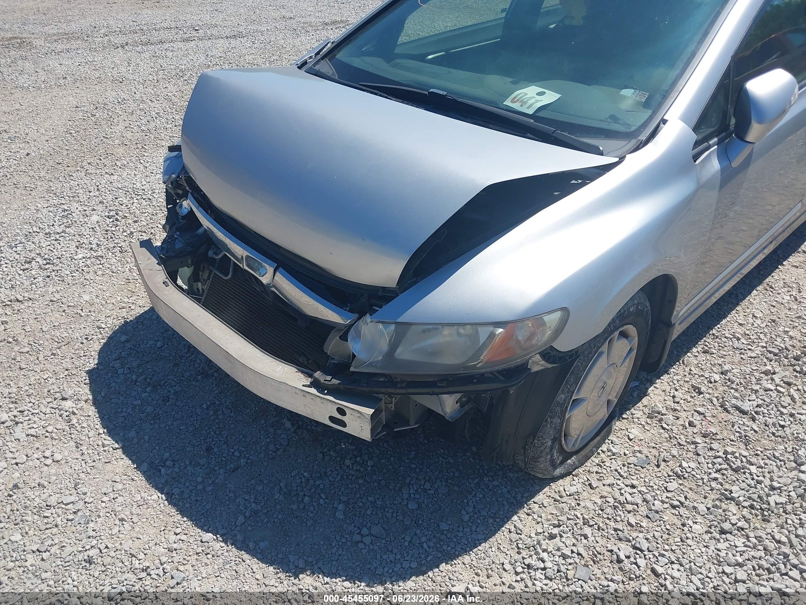 2010 Honda Civic Hybrid Silver vin: JHMFA3F28AS006392