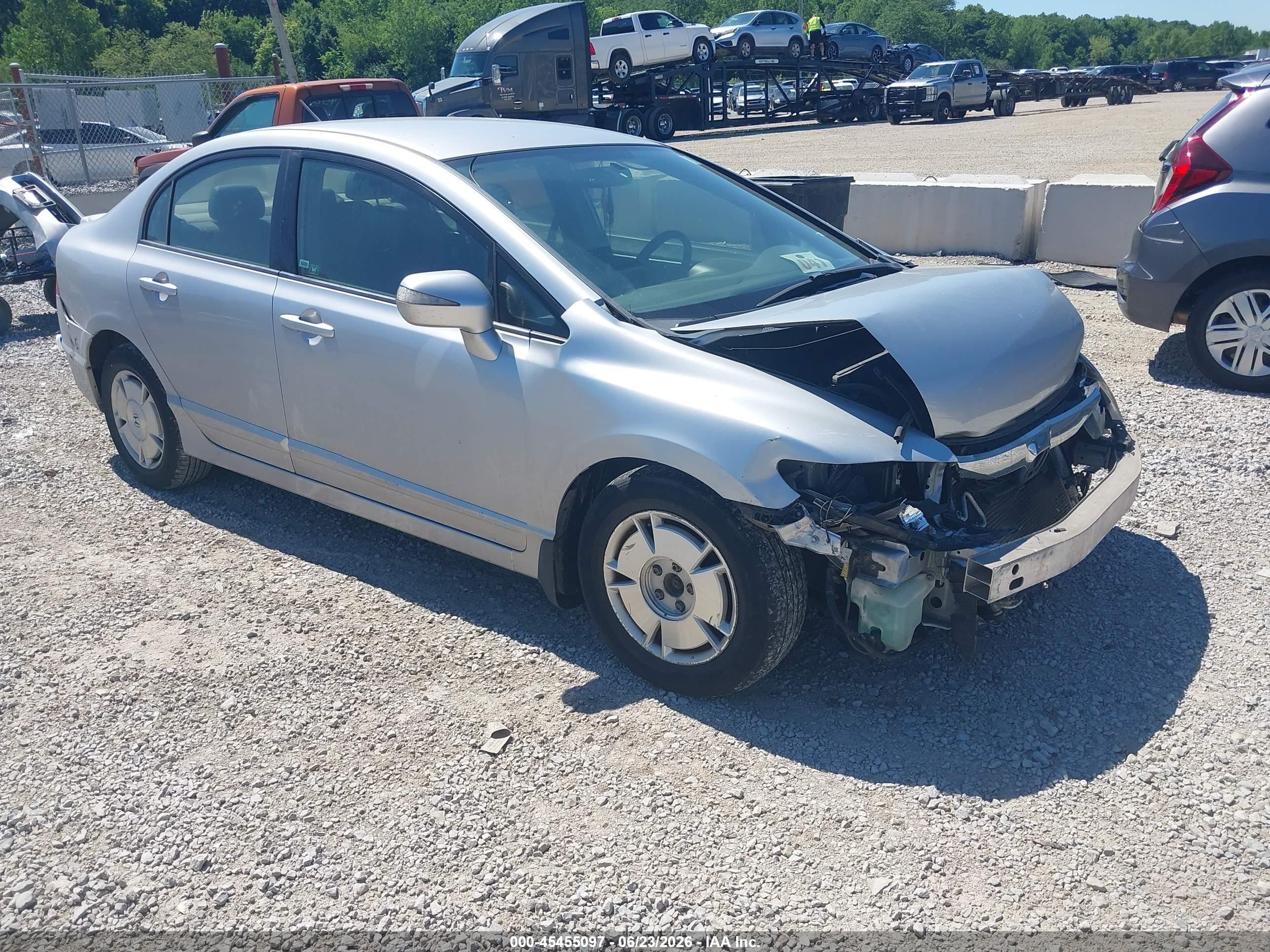 2010 Honda Civic Hybrid   Silver vin: JHMFA3F28AS006392