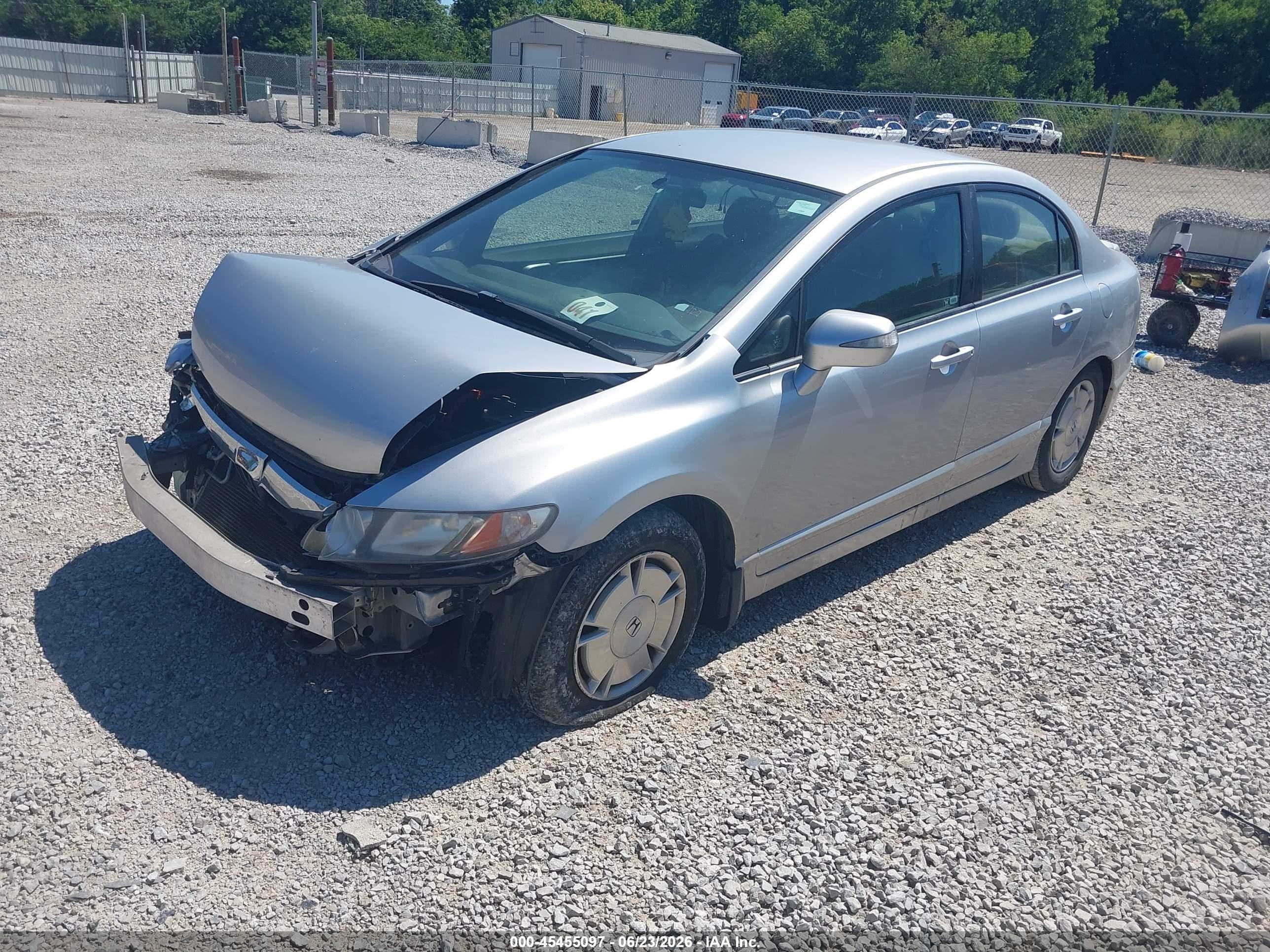 2010 Honda Civic Hybrid Silver vin: JHMFA3F28AS006392
