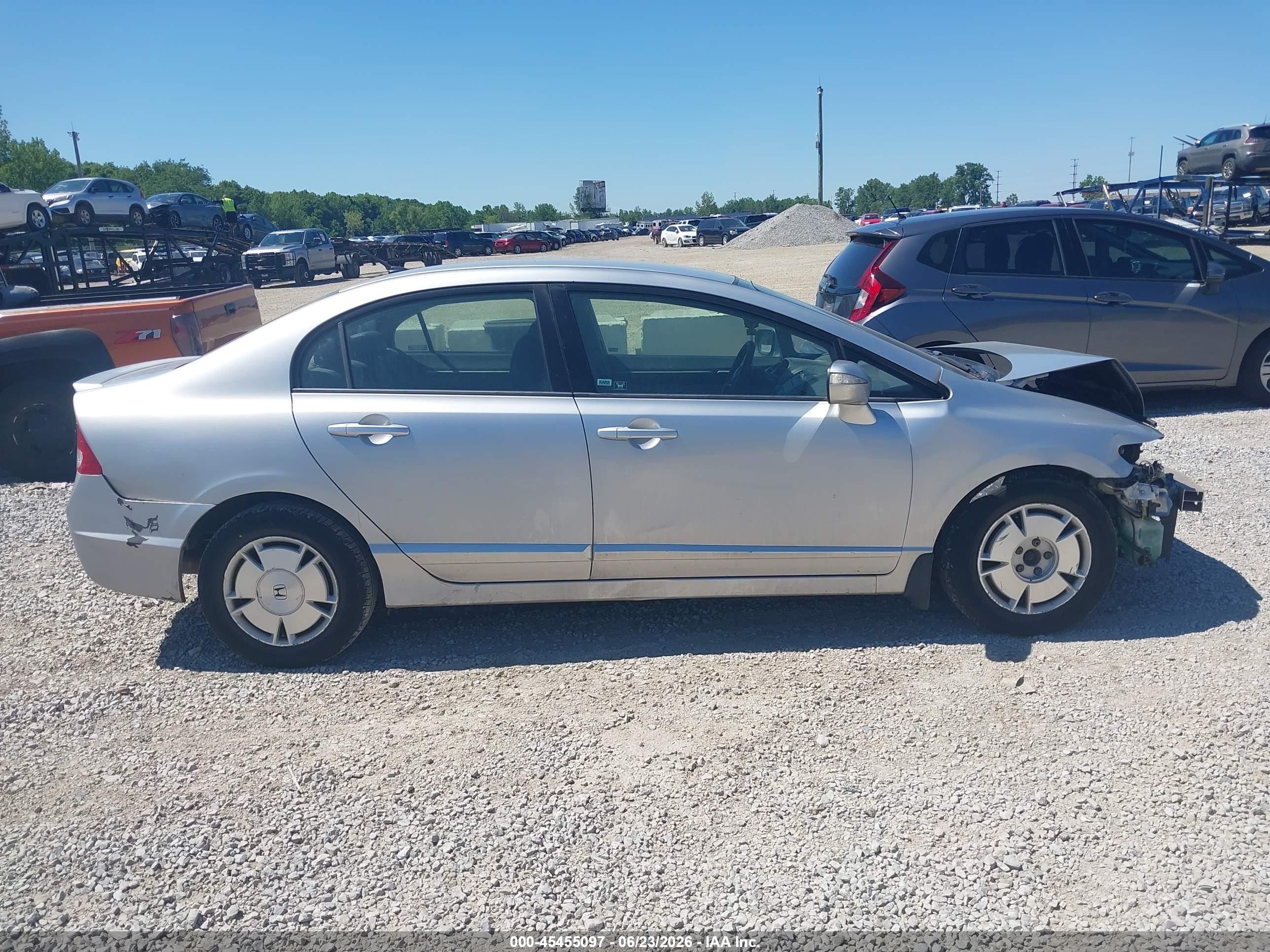 2010 Honda Civic Hybrid Silver vin: JHMFA3F28AS006392