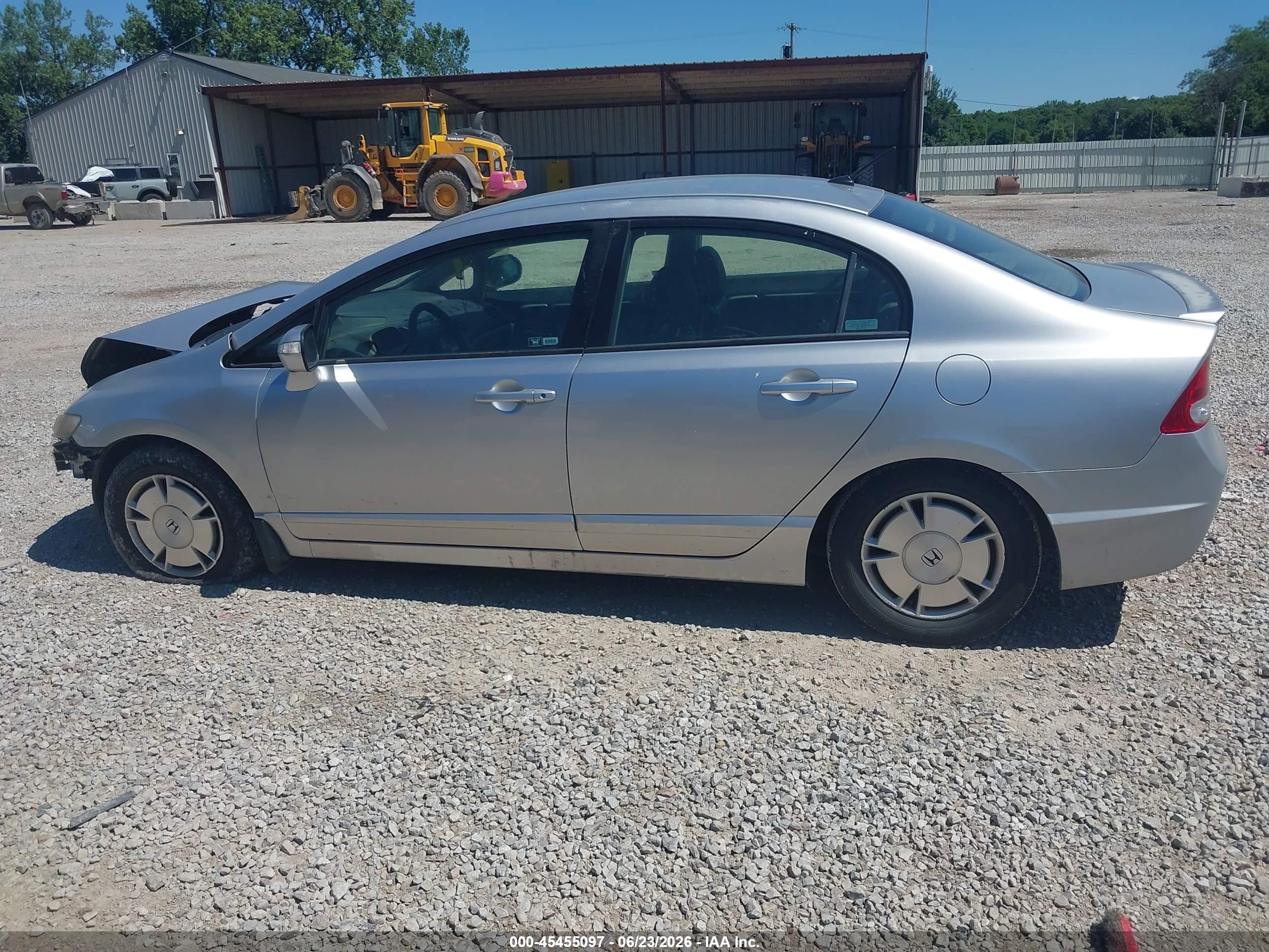 2010 Honda Civic Hybrid Silver vin: JHMFA3F28AS006392