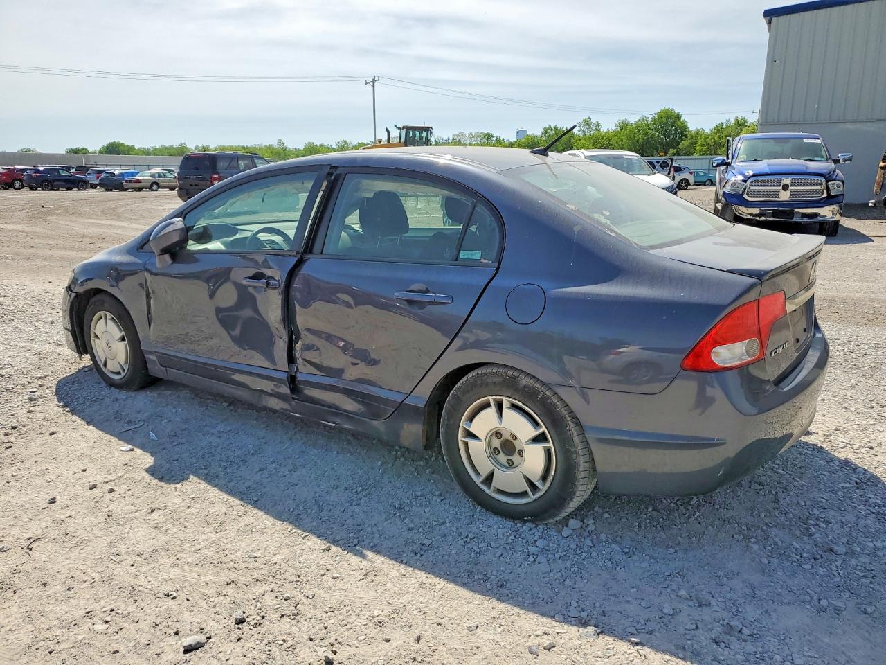 2010 Honda Civic Hybrid Blue vin: JHMFA3F28AS007087