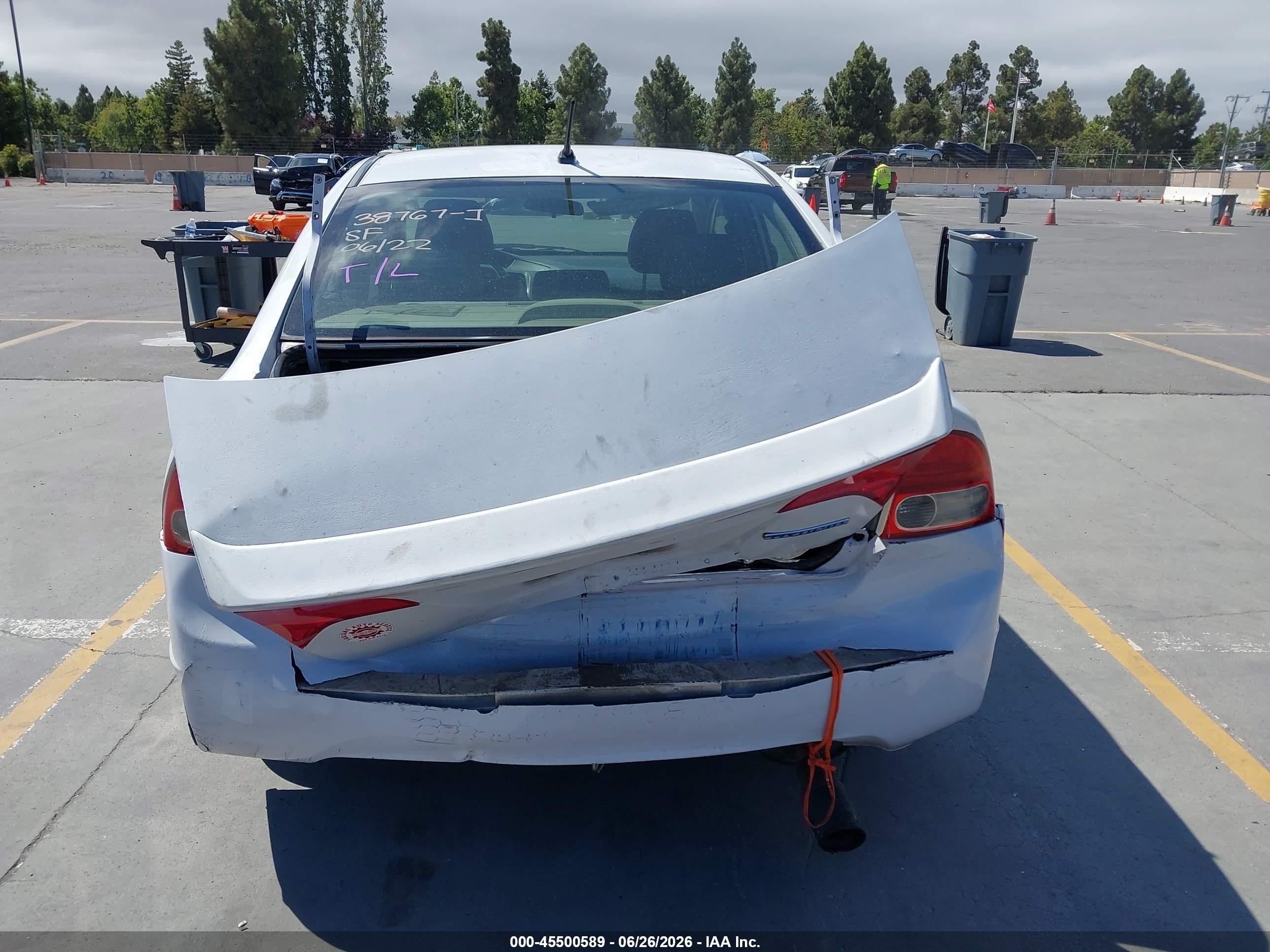 2010 Honda Civic Hybrid   White vin: JHMFA3F28AS007560