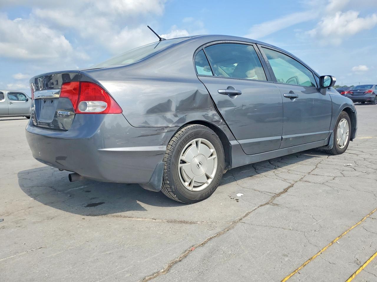 2010 Honda Civic Hybrid Серый vin: JHMFA3F29AS003890