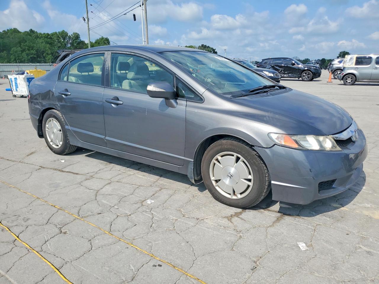 2010 Honda Civic Hybrid Серый vin: JHMFA3F29AS003890