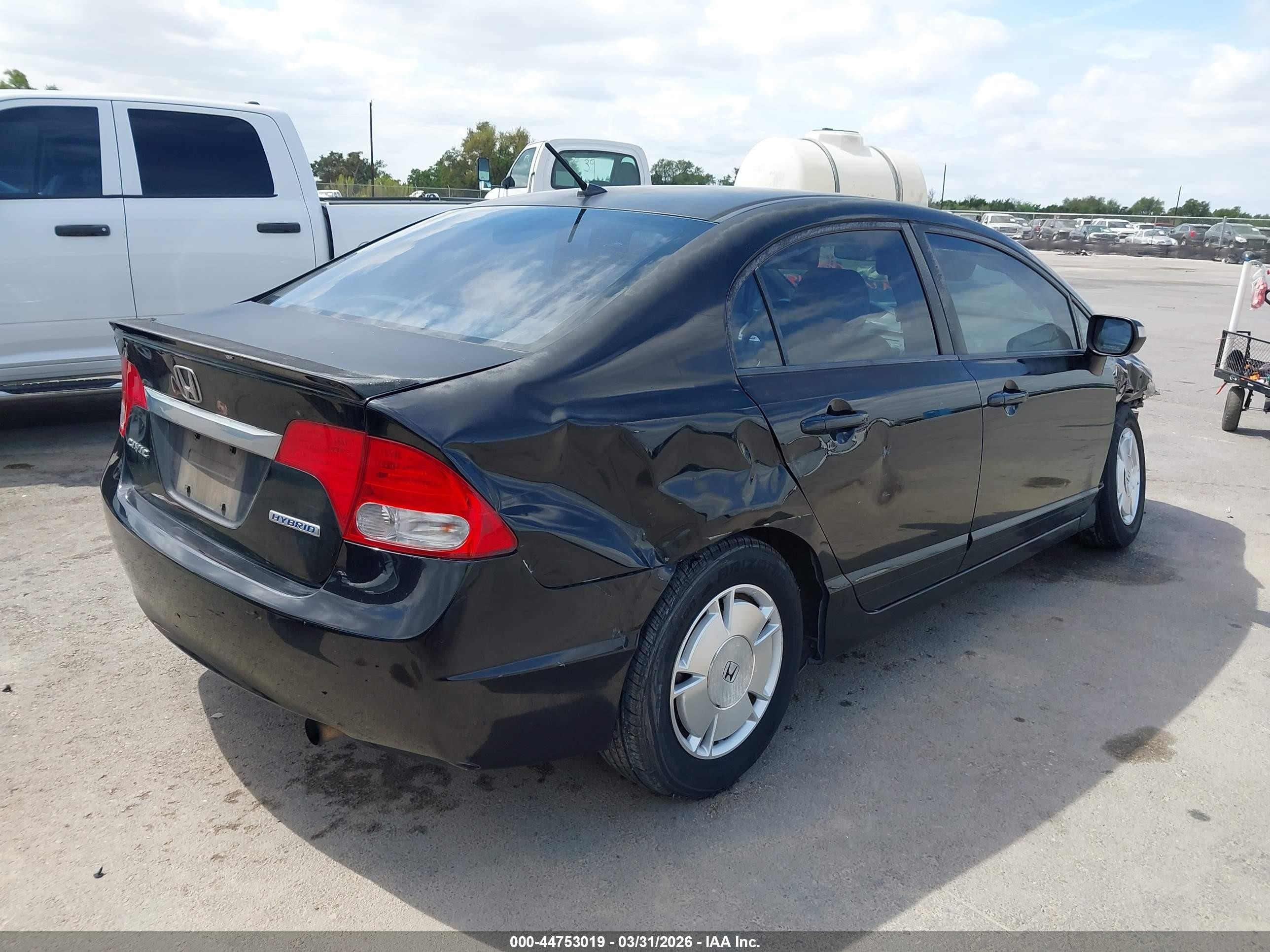 2010 Honda Civic Hybrid   Black vin: JHMFA3F29AS005381