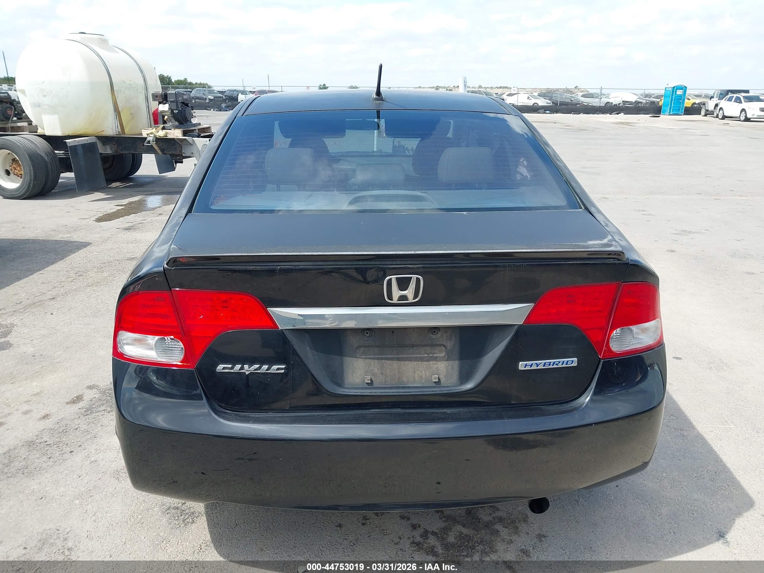 2010 Honda Civic Hybrid   Black vin: JHMFA3F29AS005381