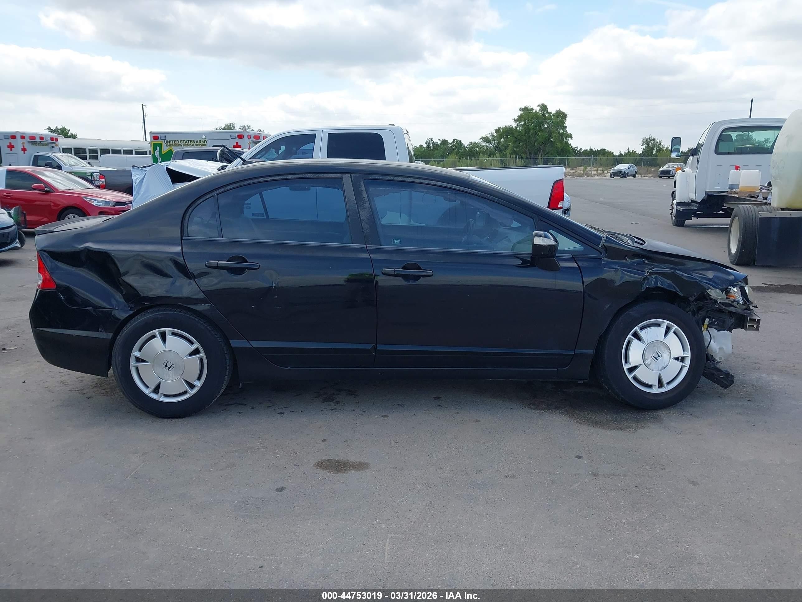 2010 Honda Civic Hybrid   Black vin: JHMFA3F29AS005381