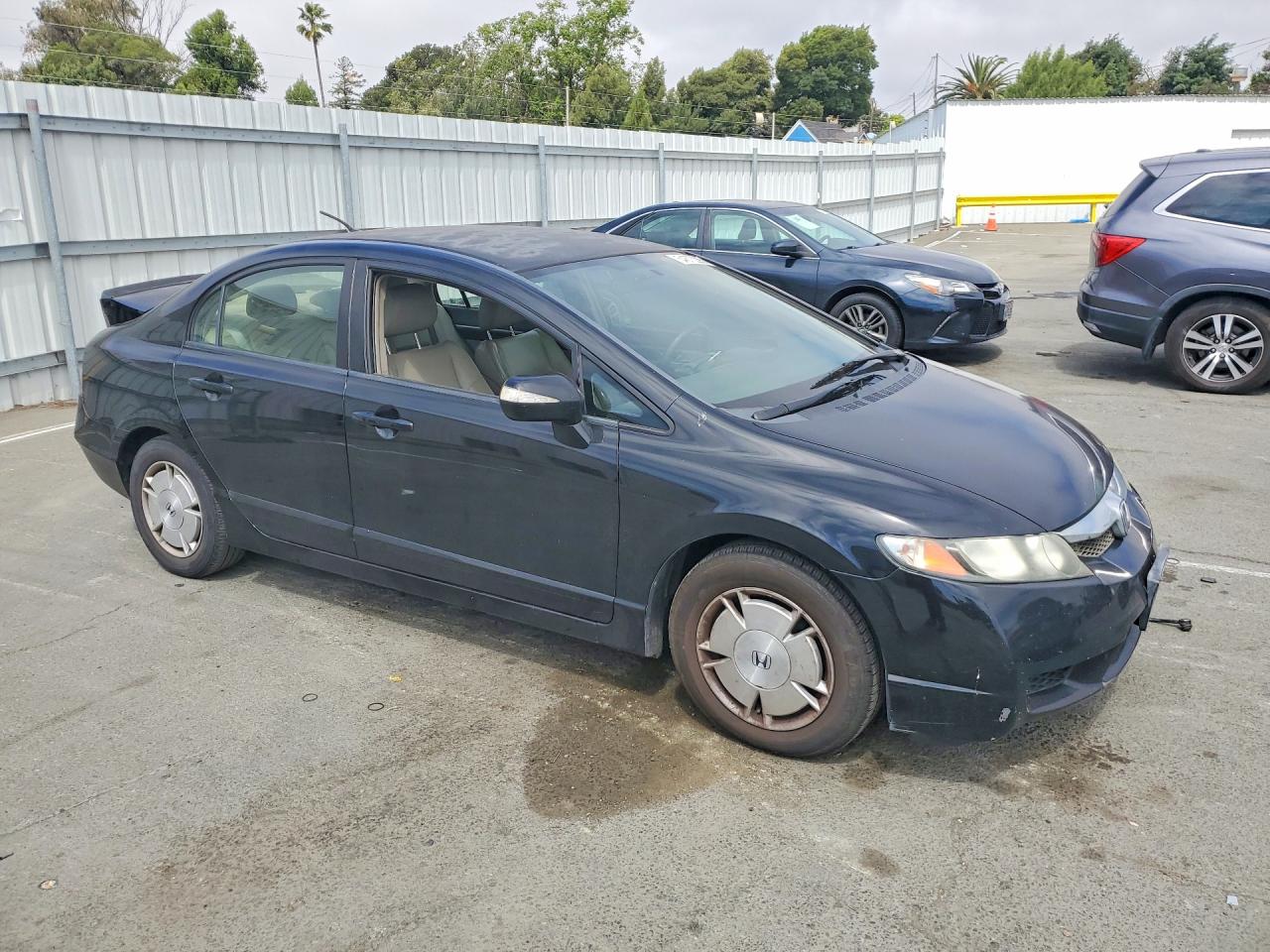 2010 Honda Civic Hybrid Gray vin: JHMFA3F29AS007213