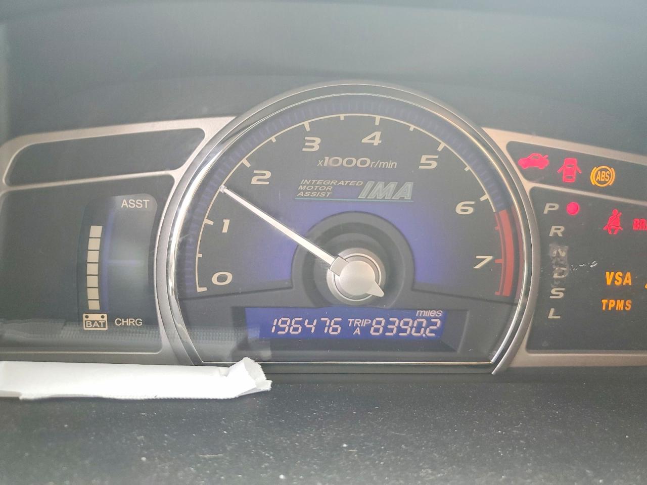 2010 Honda Civic Hybrid Gray vin: JHMFA3F29AS007213