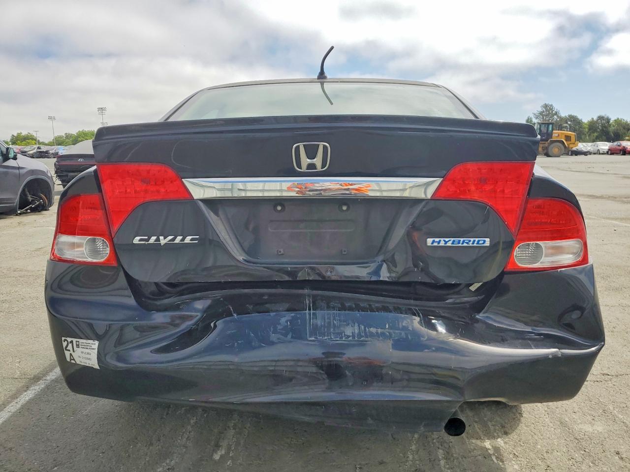 2010 Honda Civic Hybrid Gray vin: JHMFA3F29AS007213