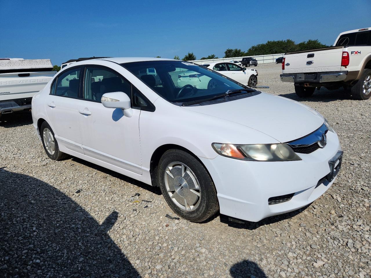 2011 Honda Civic Hybrid White vin: JHMFA3F29BS000134