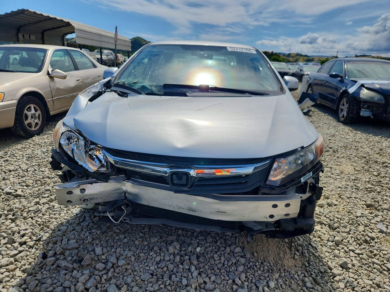 2012 Honda Civic Lx Silver vin: JHMFB2F50CS004317