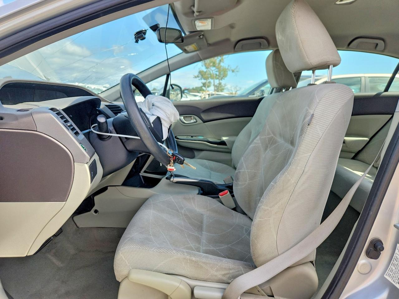 2012 Honda Civic Lx Silver vin: JHMFB2F50CS004317