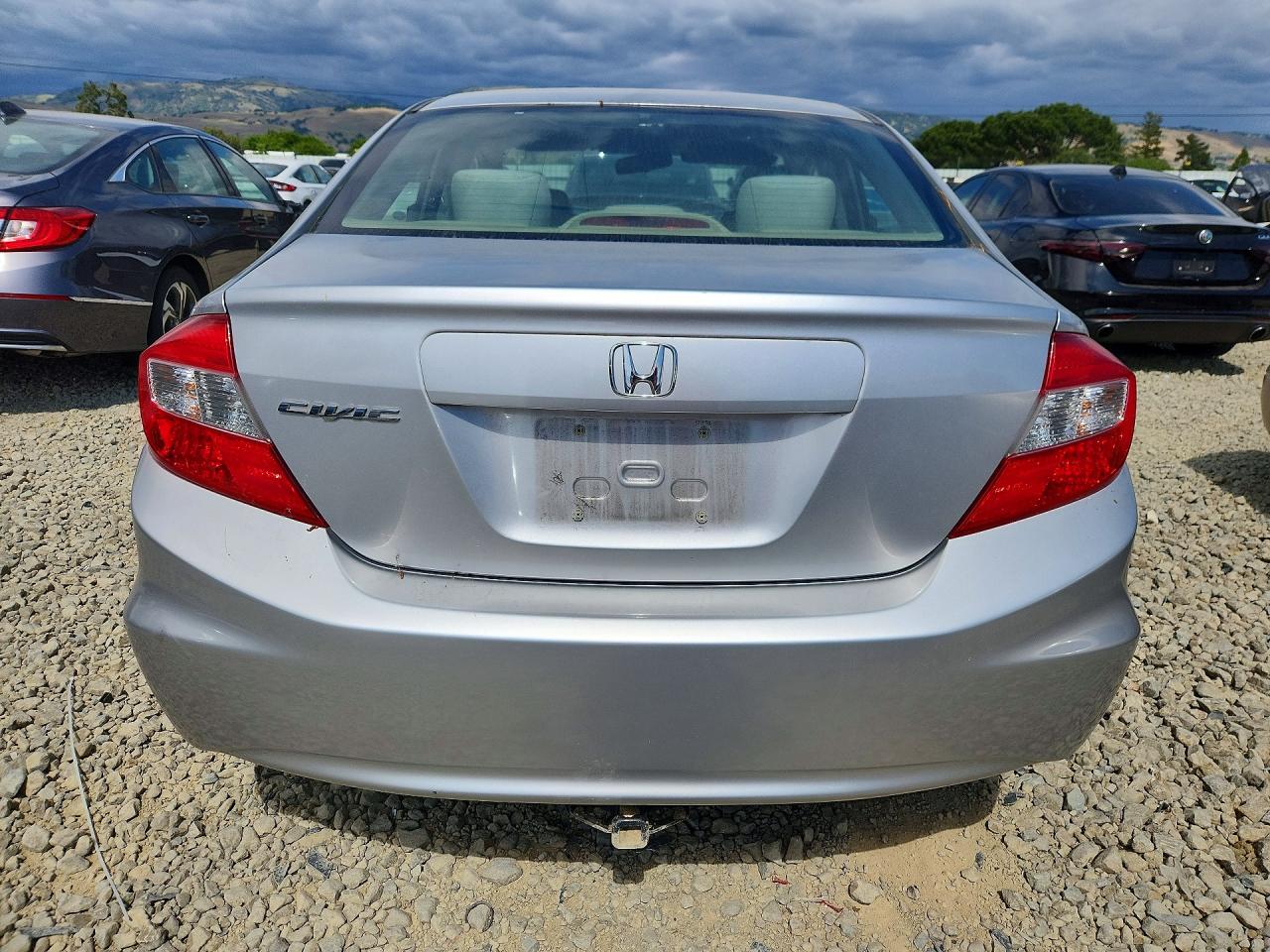 2012 Honda Civic Lx Silver vin: JHMFB2F50CS004317