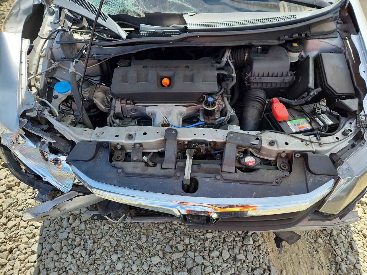 2012 Honda Civic Lx Silver vin: JHMFB2F50CS004317