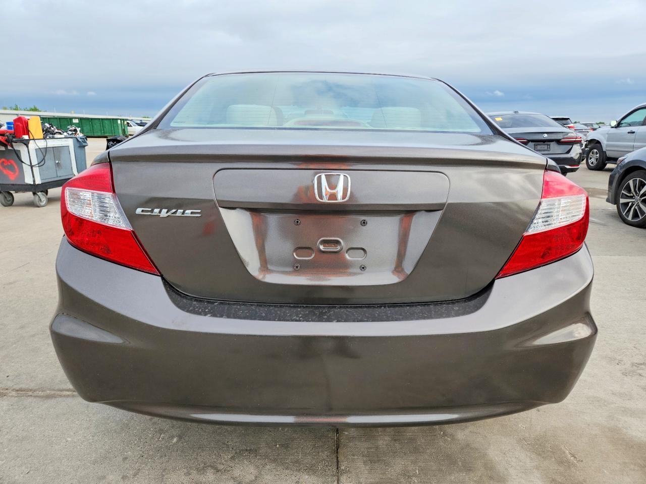 2012 Honda Civic Lx Желто-коричневый vin: JHMFB2F51CS001636