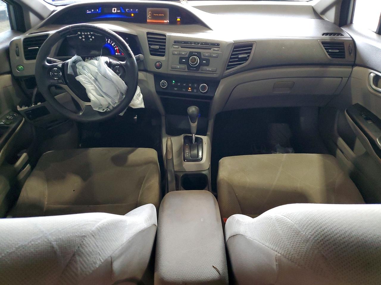 2012 Honda Civic Lx Gray vin: JHMFB2F54CS001937