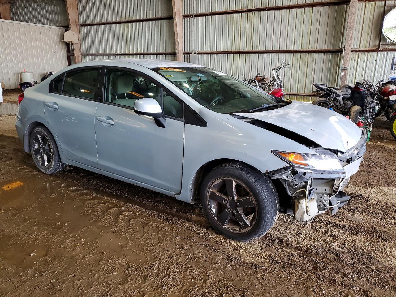 2012 Honda Civic Lx Gray vin: JHMFB2F54CS001937
