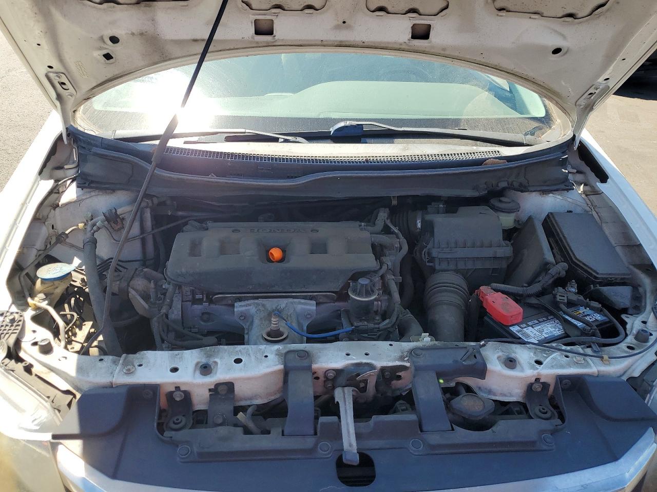 2012 Honda Civic Lx White vin: JHMFB2F54CS002201