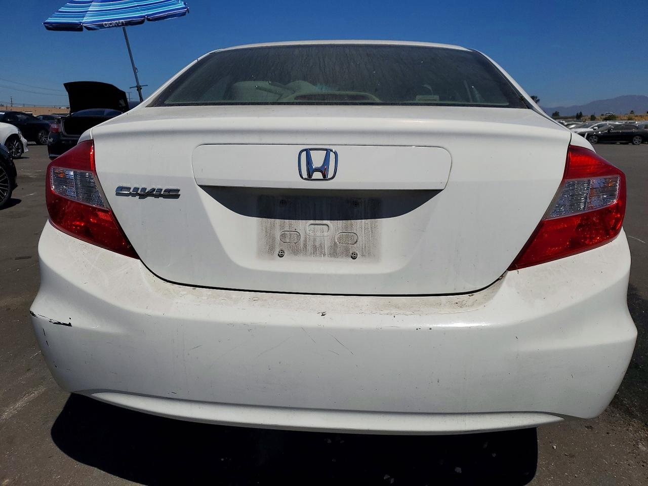 2012 Honda Civic Lx White vin: JHMFB2F54CS002201