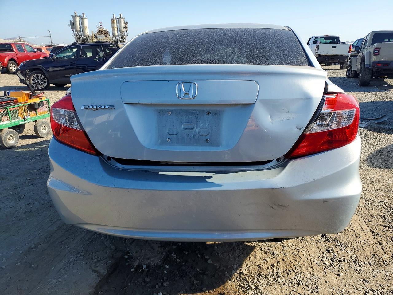 2012 Honda Civic Lx Blue vin: JHMFB2F54CS002571