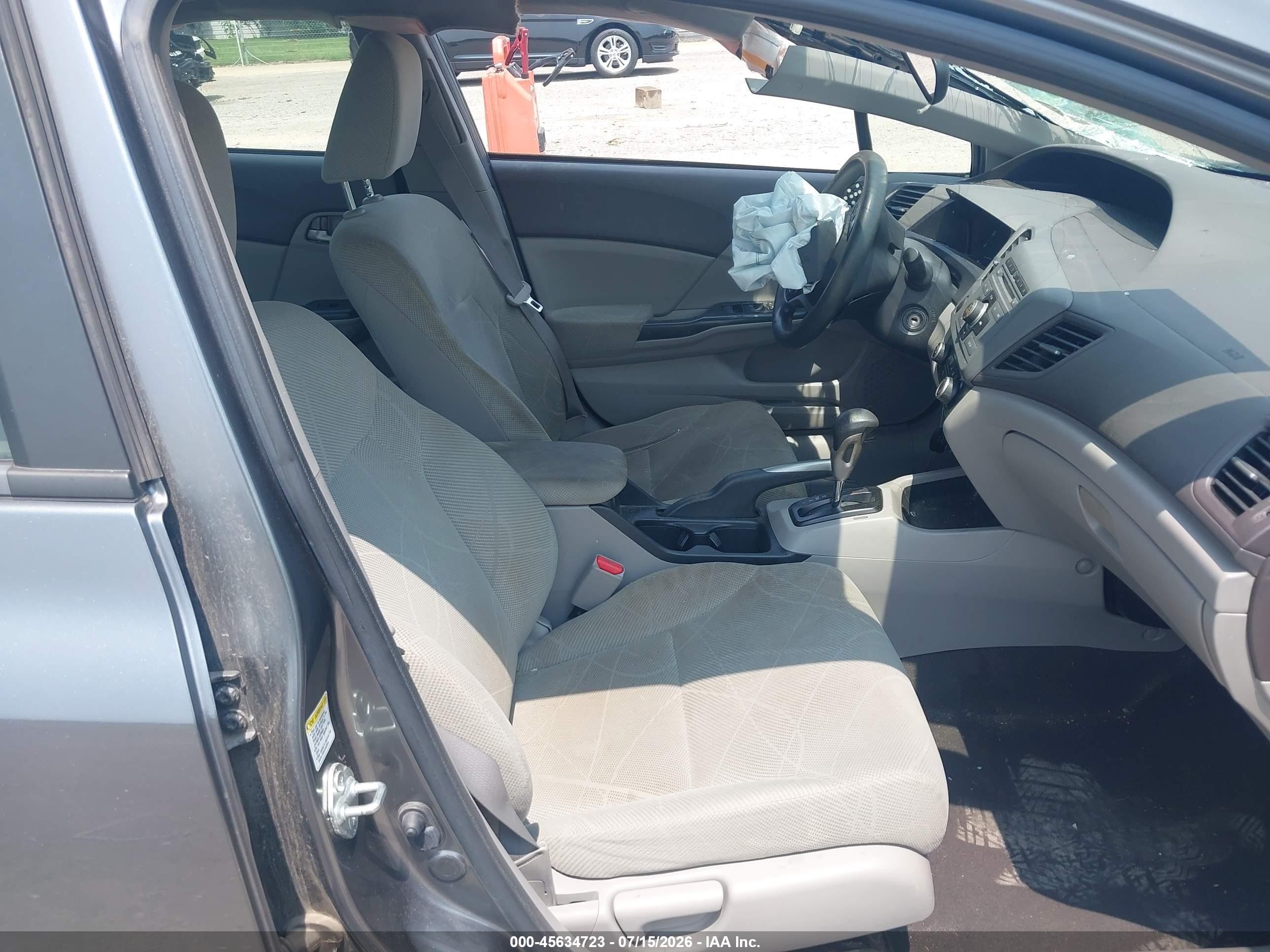 2012 Honda Civic Lx Серый vin: JHMFB2F56CS000806