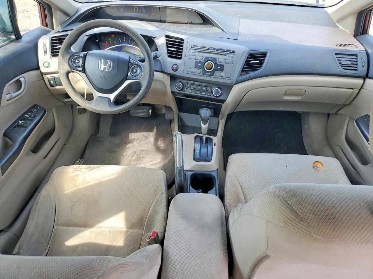 2012 Honda Civic Lx Burgundy vin: JHMFB2F56CS001048