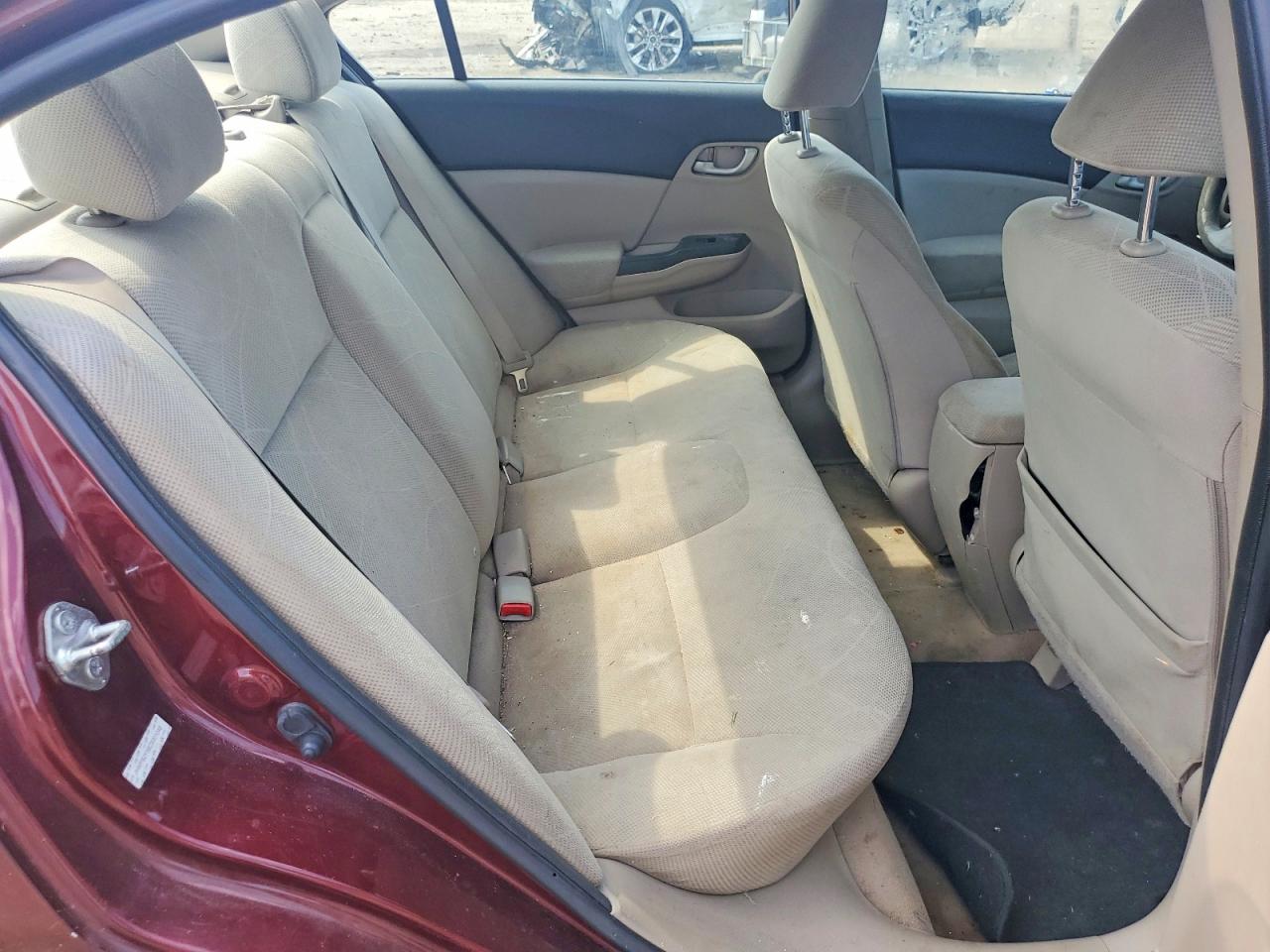 2012 Honda Civic Lx Burgundy vin: JHMFB2F56CS001048