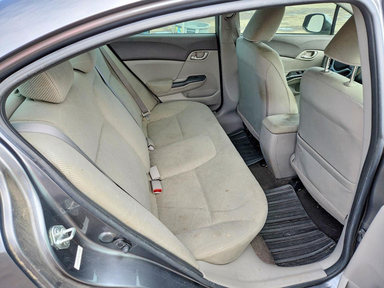2012 Honda Civic Lx Gray vin: JHMFB2F58CS000855