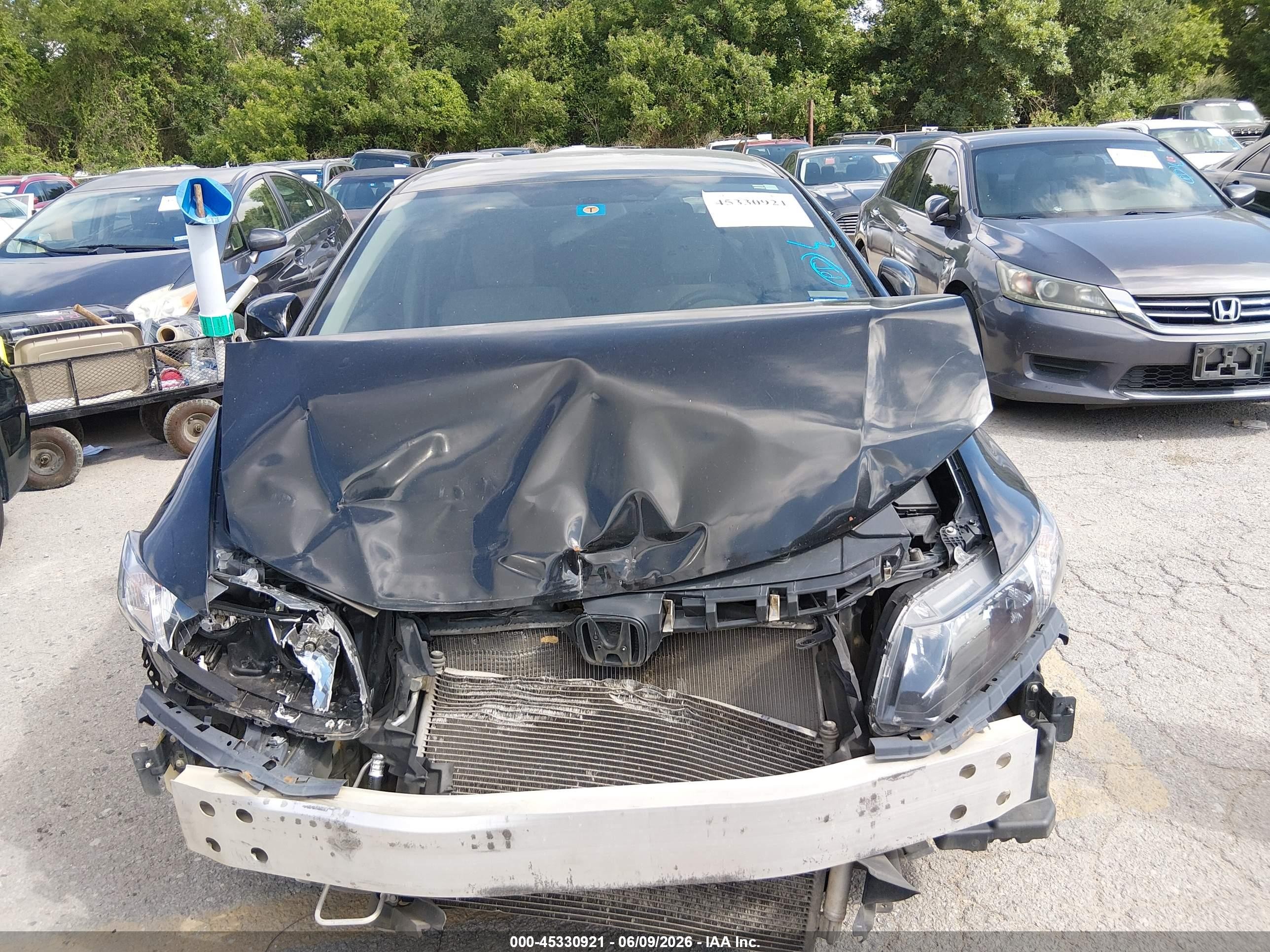 2012 Honda Civic Lx Black vin: JHMFB2F59CS004901