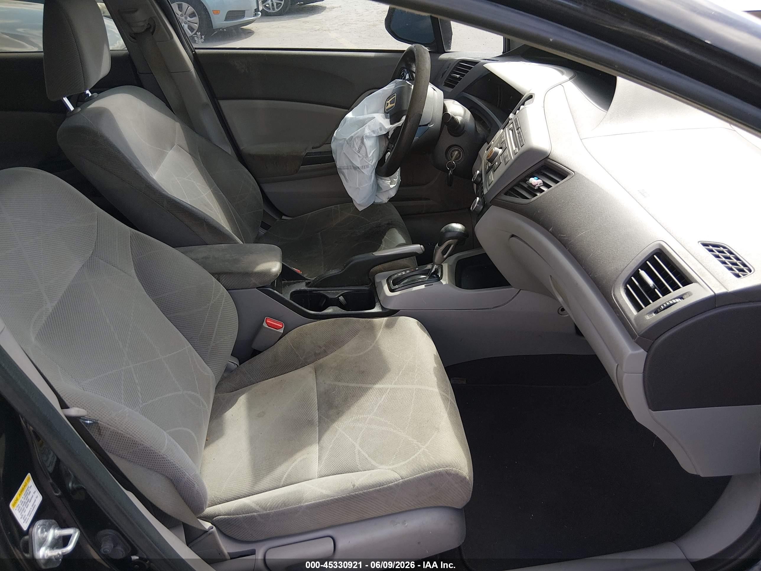 2012 Honda Civic Lx Black vin: JHMFB2F59CS004901