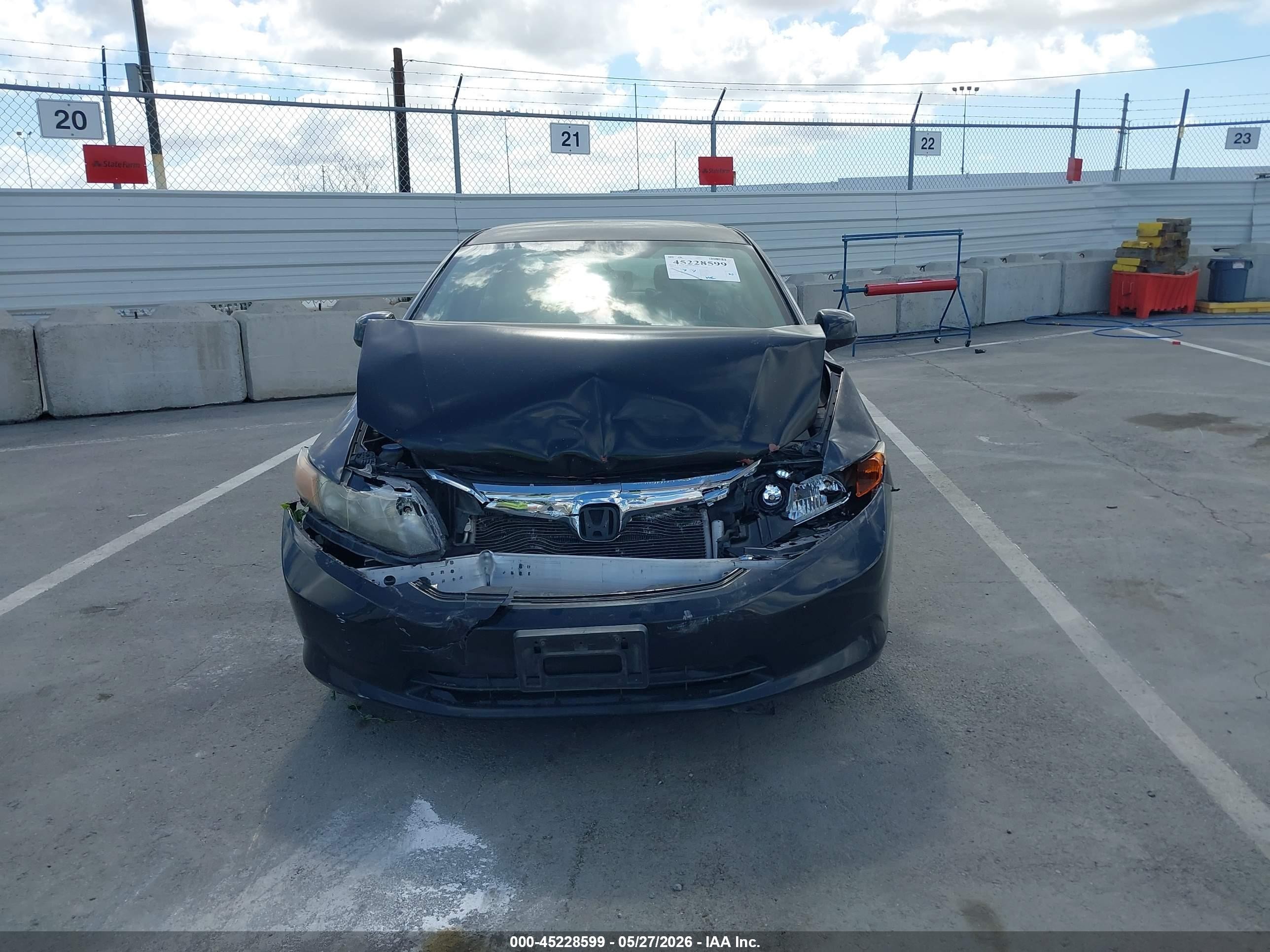 2012 Honda Civic Lx Black vin: JHMFB2F59CS005093