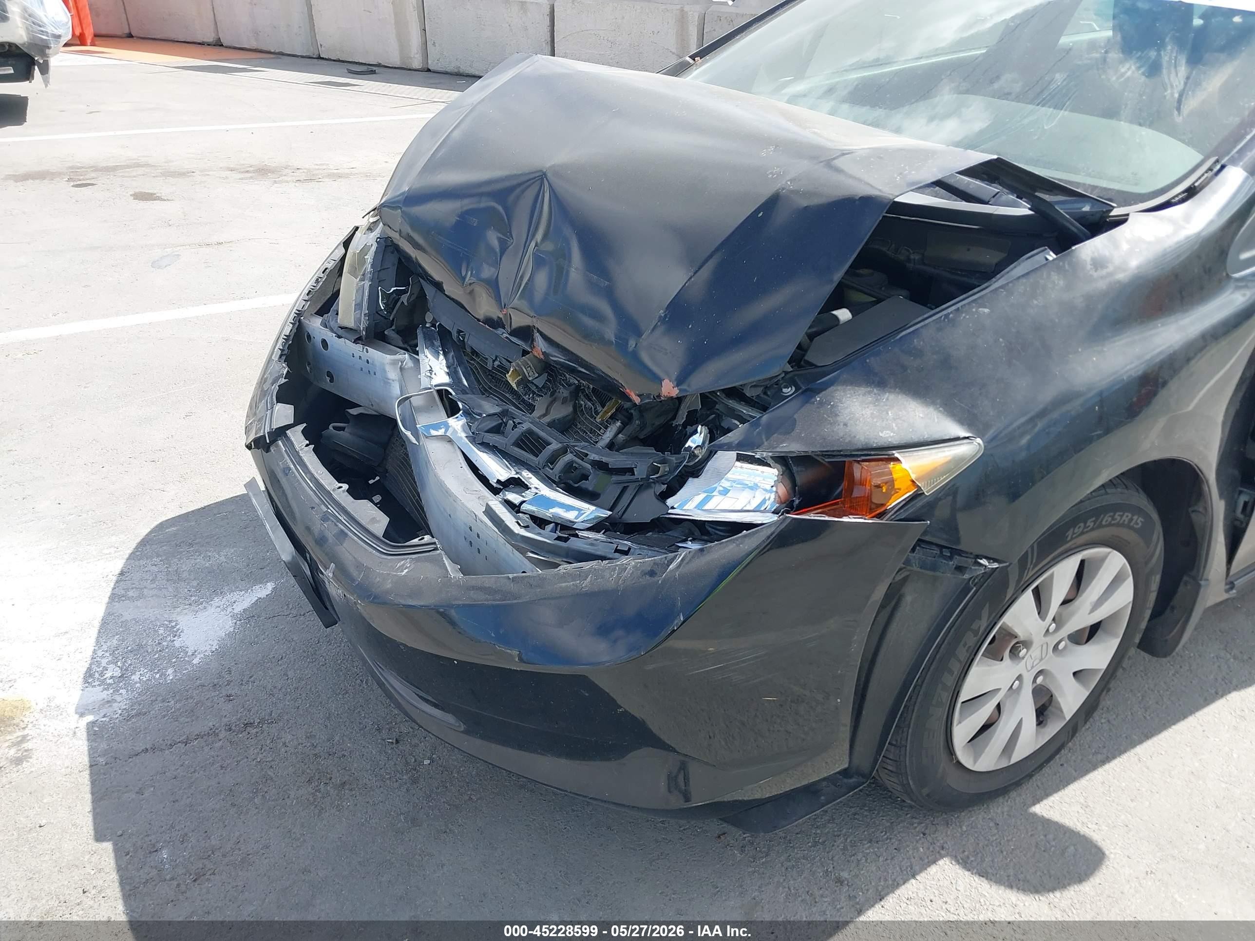 2012 Honda Civic Lx Black vin: JHMFB2F59CS005093