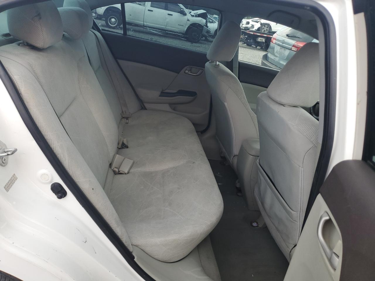 2012 Honda Civic Lx White vin: JHMFB2F5XCS000114