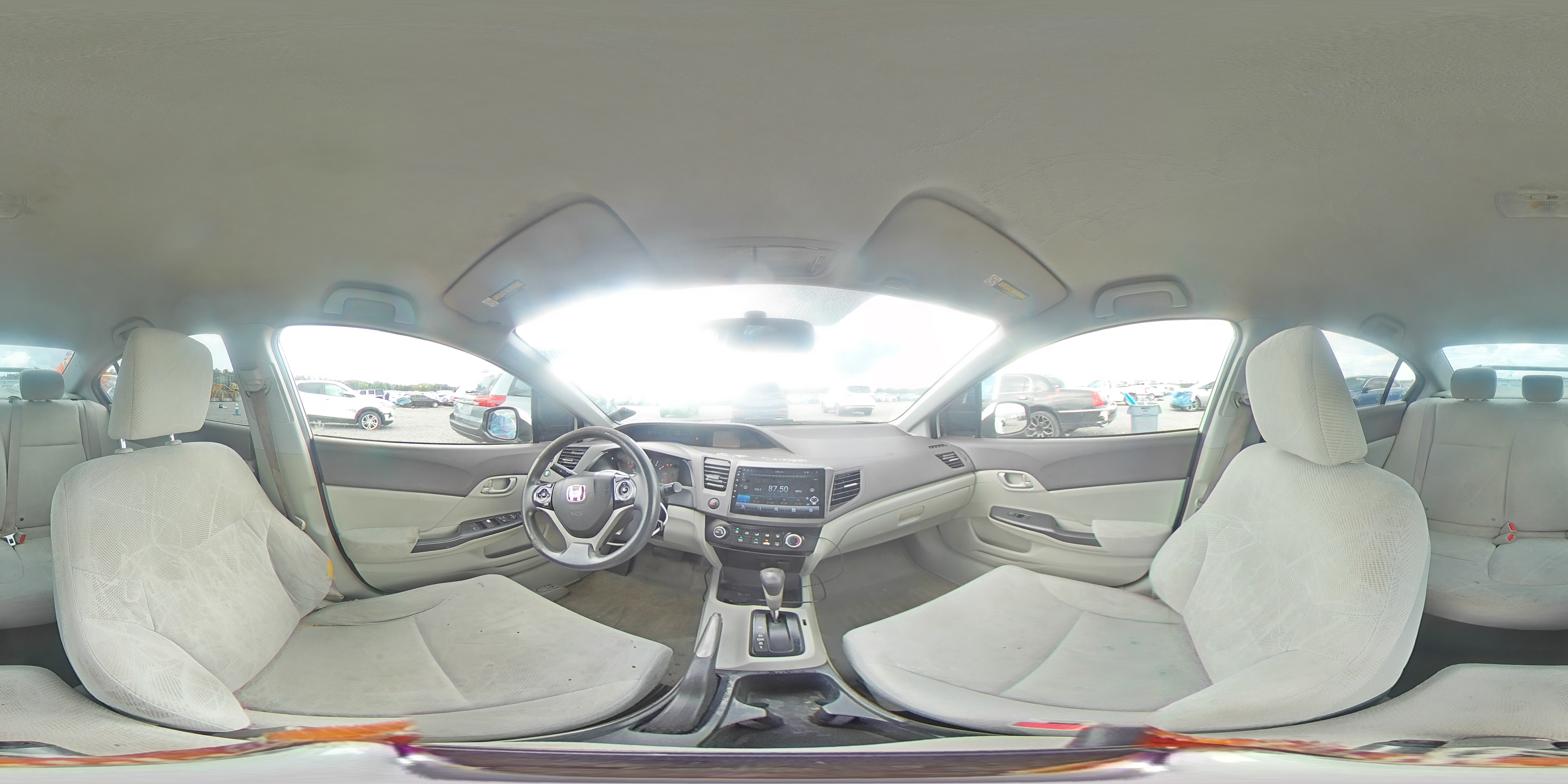 2012 Honda Civic Lx White vin: JHMFB2F5XCS000114