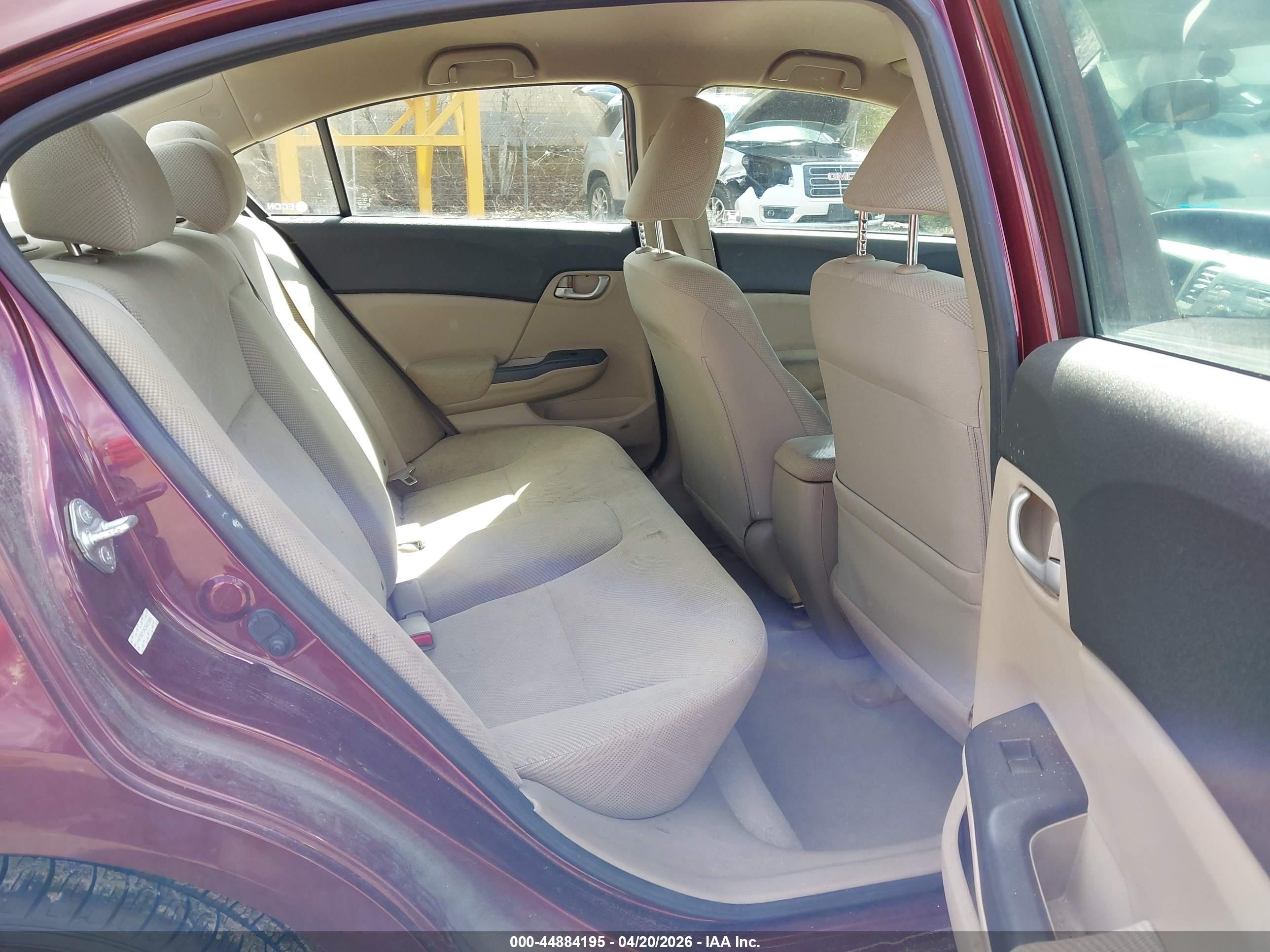 2012 Honda Civic Lx Maroon vin: JHMFB2F5XCS001053