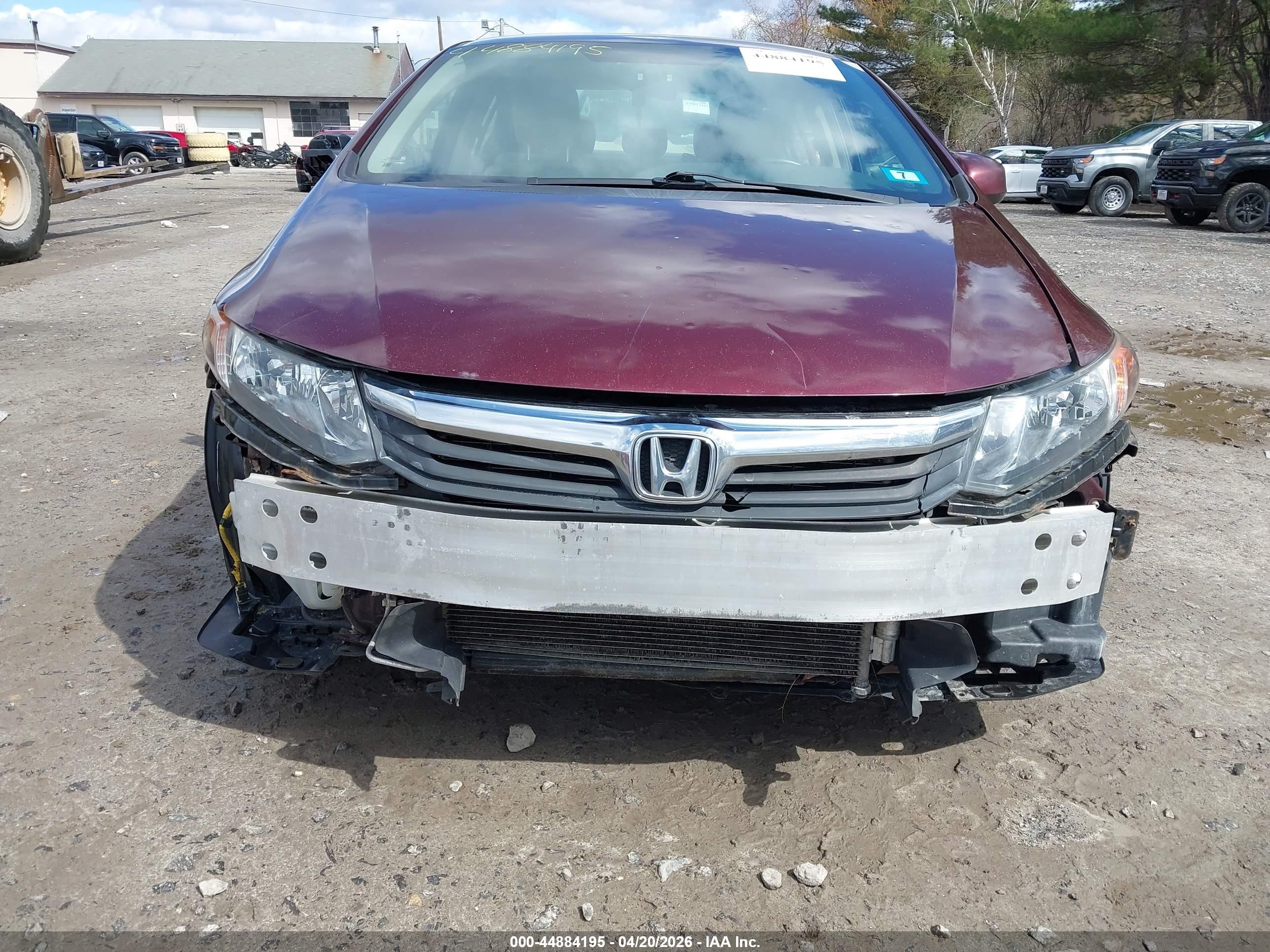 2012 Honda Civic Lx Maroon vin: JHMFB2F5XCS001053
