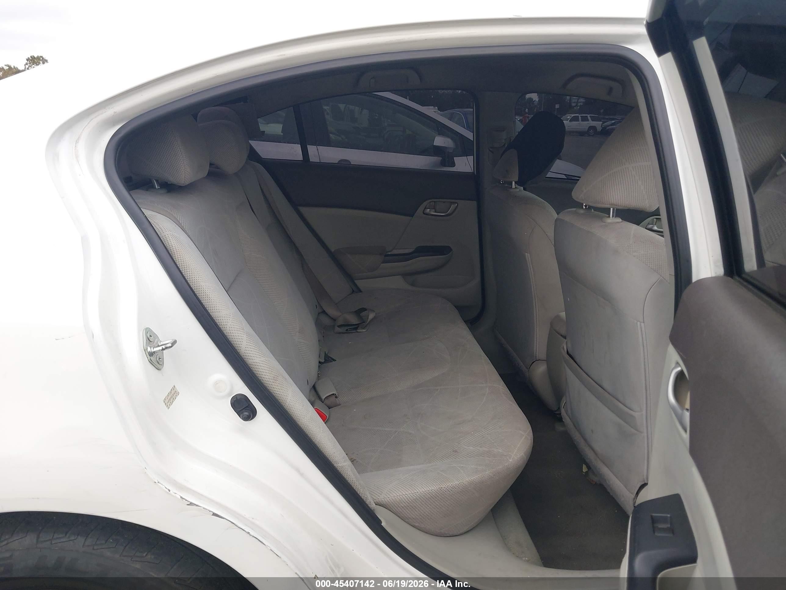 2012 Honda Civic Lx White vin: JHMFB2F5XCS004244
