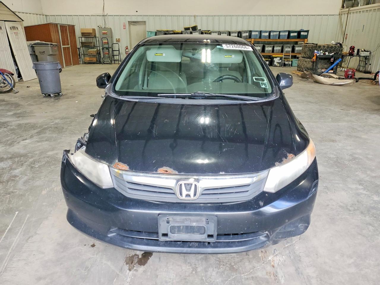 2012 Honda Civic Lx Black vin: JHMFB2F5XCS004437