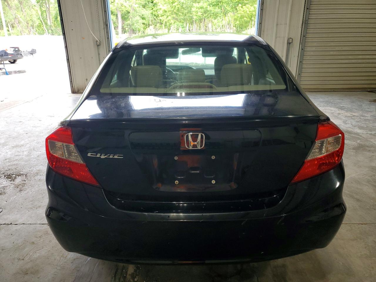 2012 Honda Civic Lx Black vin: JHMFB2F5XCS004437