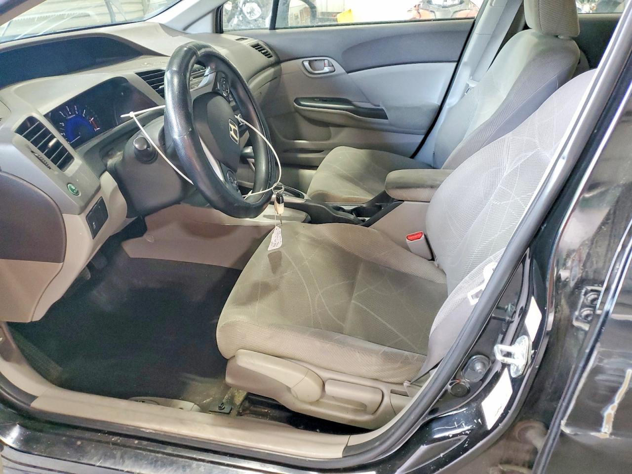 2012 Honda Civic Lx Black vin: JHMFB2F5XCS004437